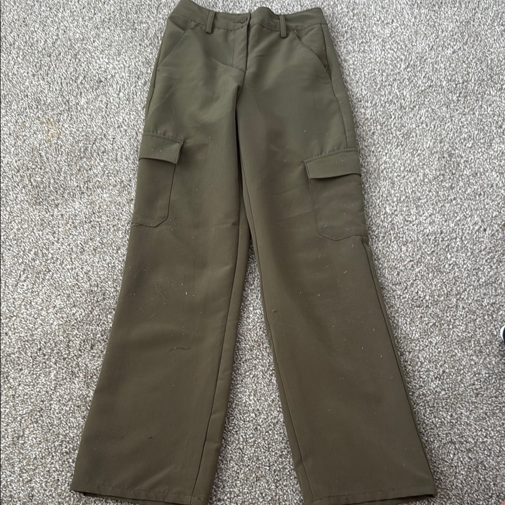 Kids' Olive Cargo Pants
